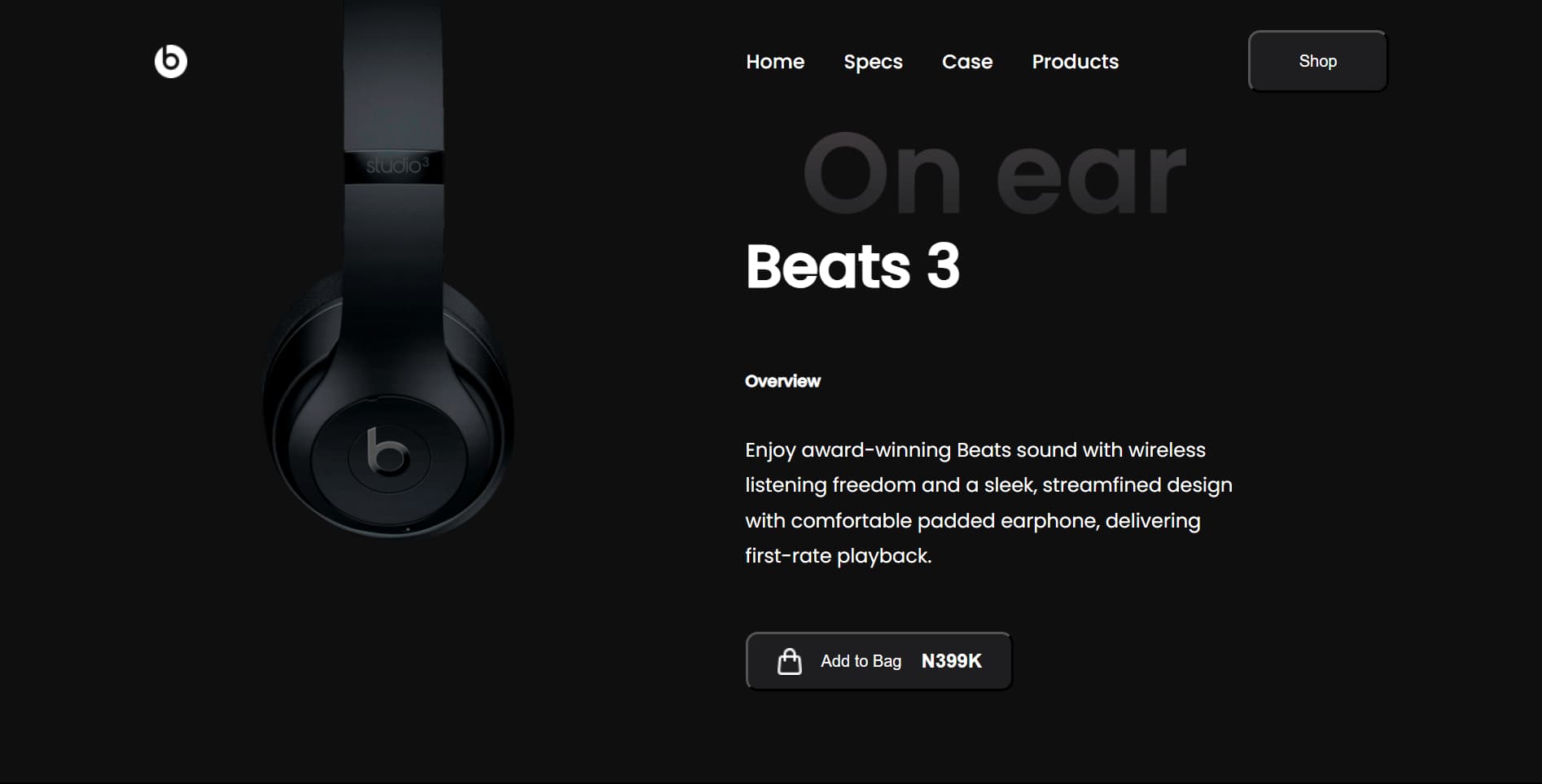 Beats Website Thumbnail