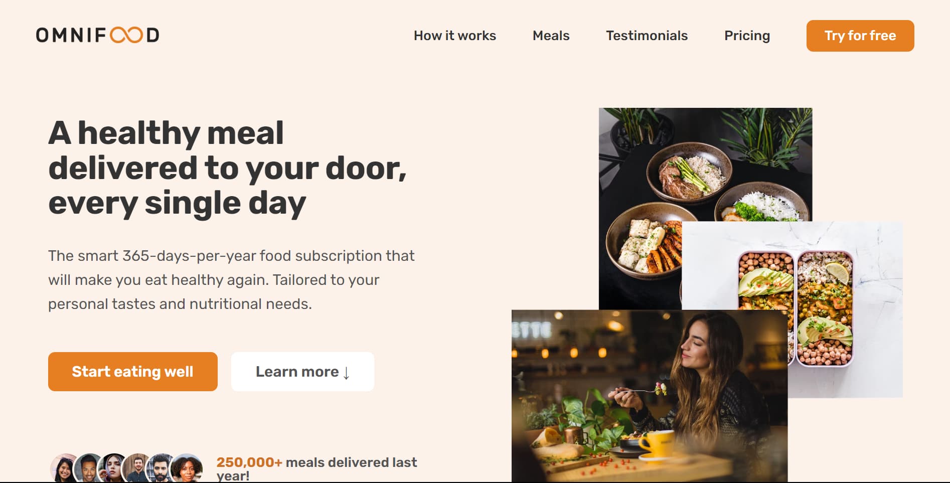 OmniFood Website Thumbnail