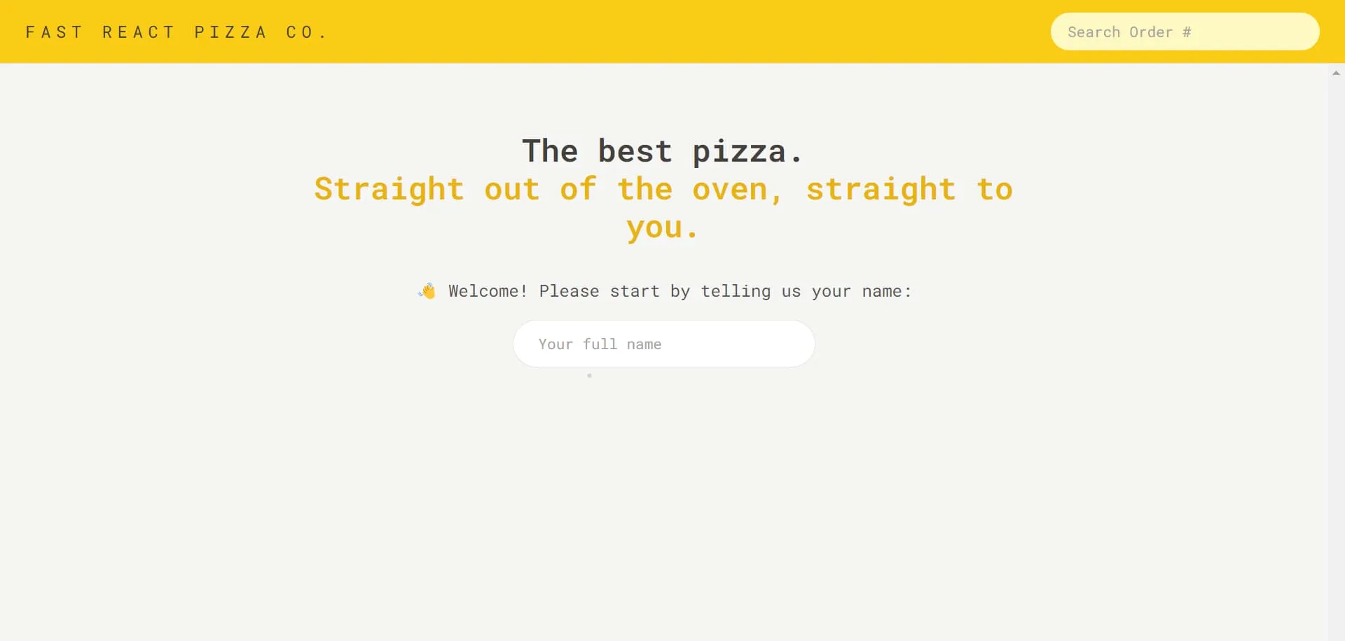 Fast React Pizza.Co